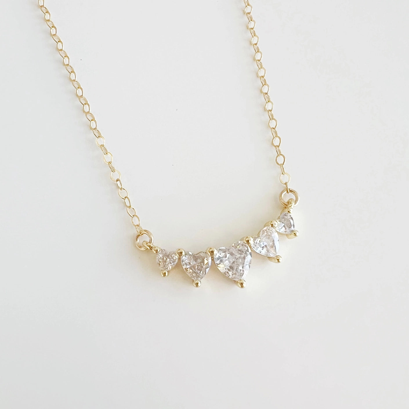 Ariana Heart Gold Filled Necklace