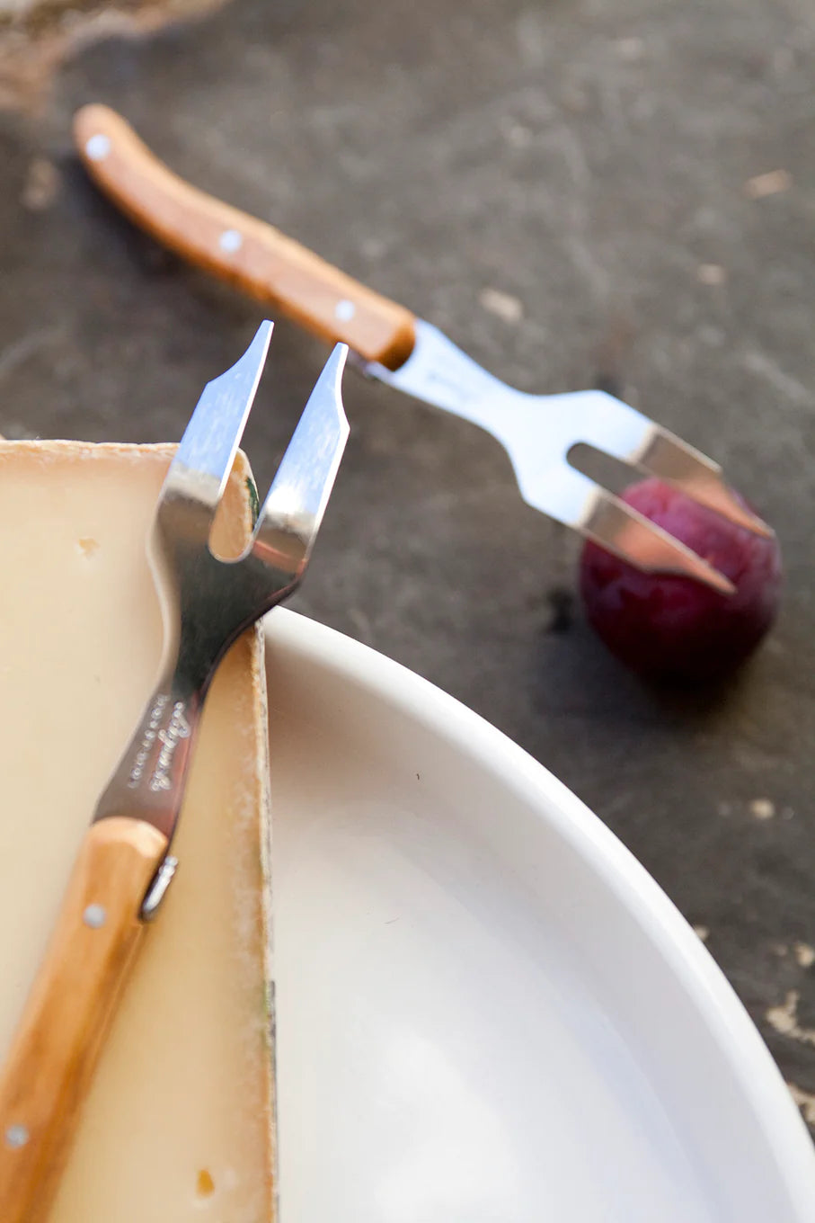 Mini Olive Wood Cheese Fork