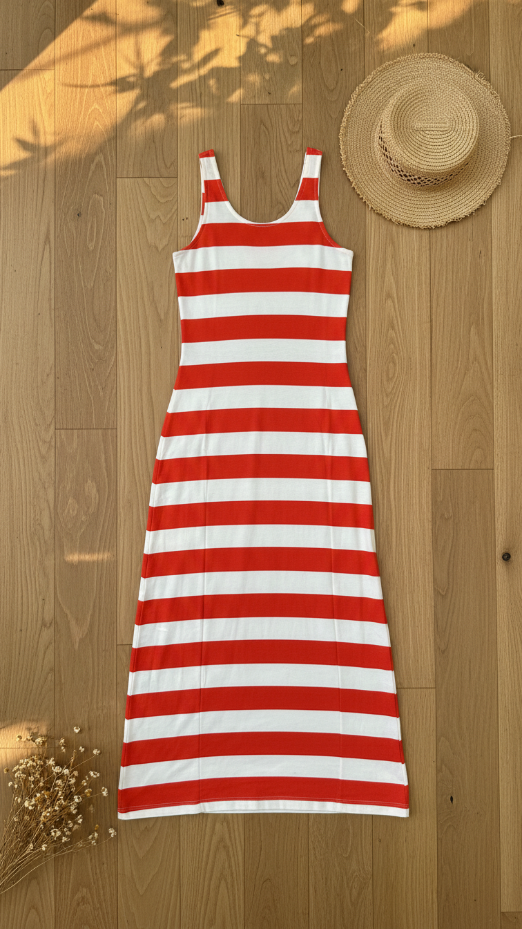 Striped Maxi Dress, 2 Colors