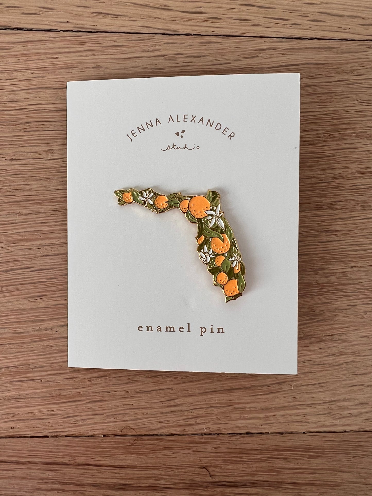 Florida State Flower Enamel Pin