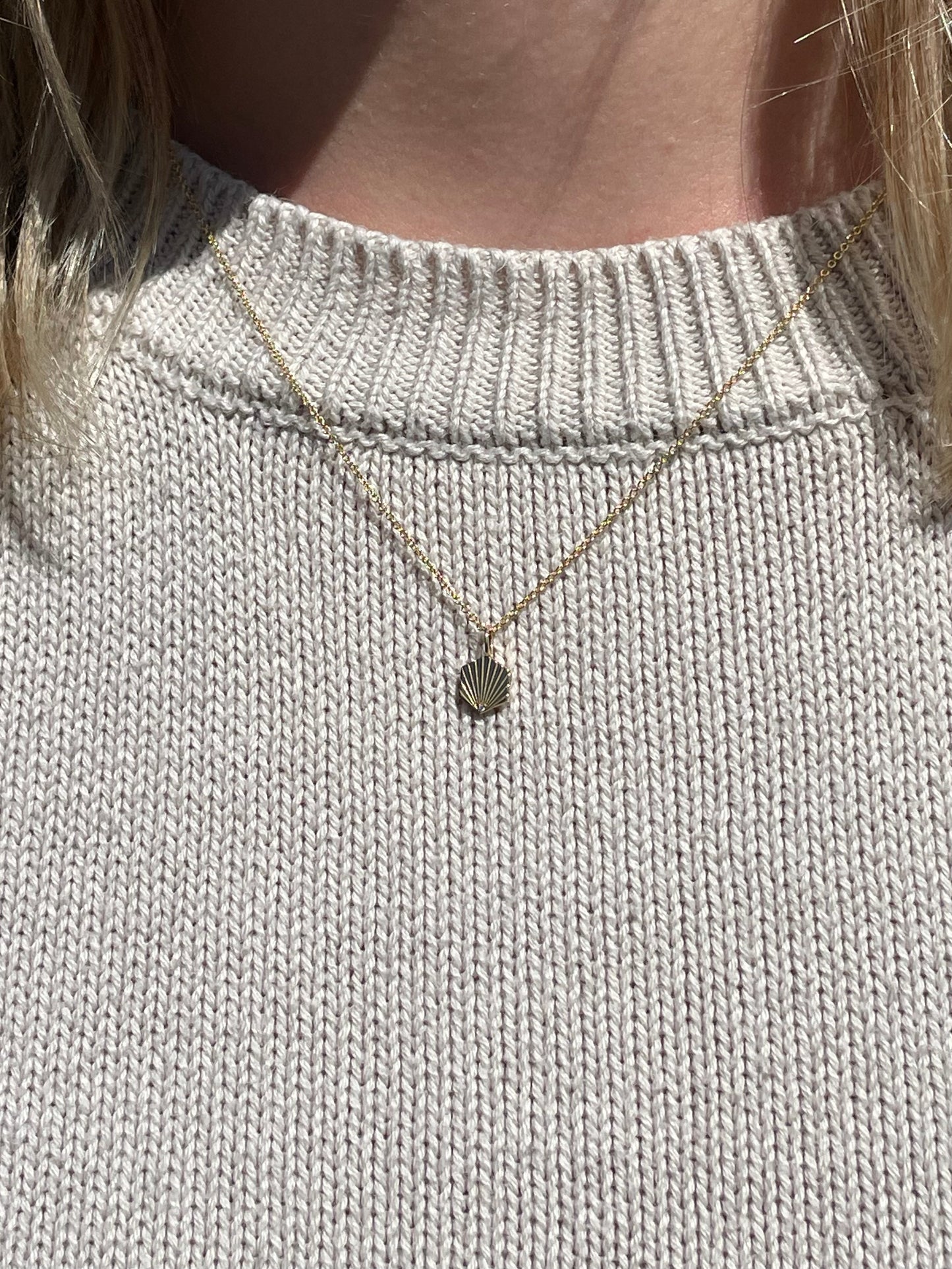The Mini Shell Pendant Necklace by Sarah O